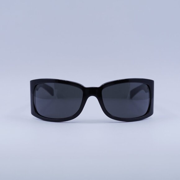 Celine CL40290I 01A Sunglasses Black Geometric Frame, Smoke  display picture 1